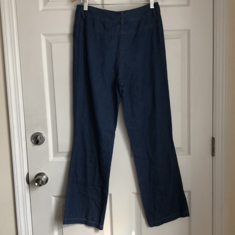 Vintage Forenza Leopard Print Patchwork Jeans Siz… - image 3